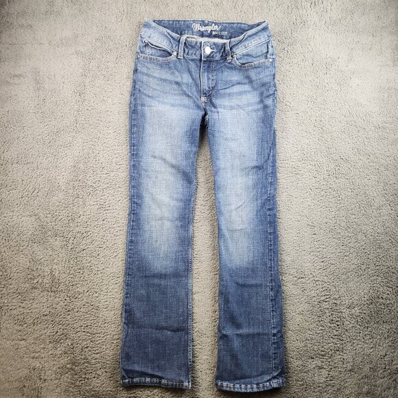 Wrangler Denim - Wrangler Women’s Boot Cut Jeans Size 11 Blue Good Stretch Mid Rise Classic Denim